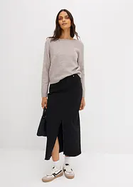 Pull en maille col bateau, bonprix