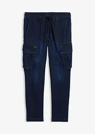 Jogger droit effet jean et poches cargo, Regular, bonprix