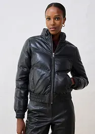 Doudoune en cuir d’agneau nappa, bonprix