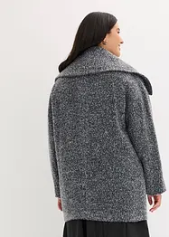 Manteau court aspect laine chinée, bonprix