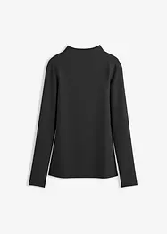 T-shirt manches longues en matière côtelée, bonprix