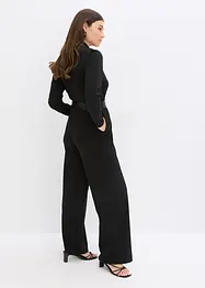 Combinaison en crêpe texturé avec empiècement en satin, bonprix