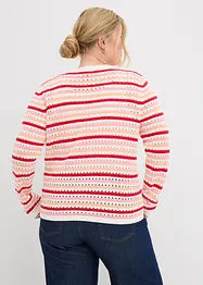 Pull en maille ajourée, bonprix