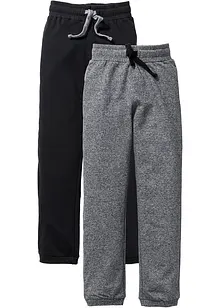 Lot de 2 pantalons de jogging 100% coton, bonprix