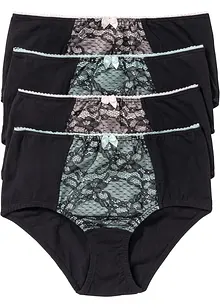 Lot de 4 slips Maxi coton, bonprix