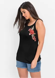 Top avec broderie, bonprix