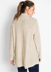 Pull long esprit poncho, manches longues, bonprix