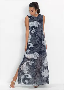 Robe longue en crêpe, bonprix