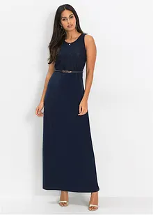 Robe longue de soirée avec ceinture (Ens. 2 pces.), bonprix