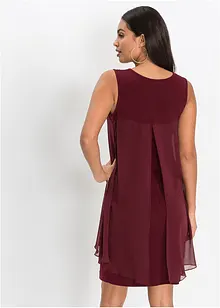 Robe en jersey et crêpe, bonprix