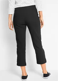 Pantalon 7/8 fendu en bengaline avec taille confortable, bonprix