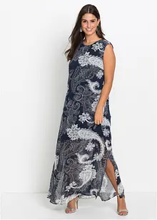 Robe longue en crêpe, bonprix