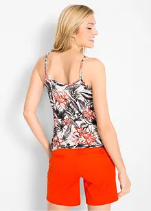 Top à fines bretelles en viscose extensible douce, bonprix