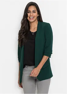 Blazer long avec manches drapées, bonprix