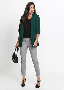 Blazer long avec manches drapées, bonprix