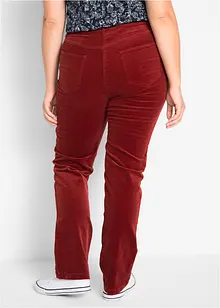 Pantalon droit en velours côtelé extensible, bonprix