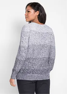Pull en grosse maille avec dégradé de couleur, bonprix