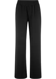 Pantalon ample en Punto di Roma avec taille confortable, bonprix