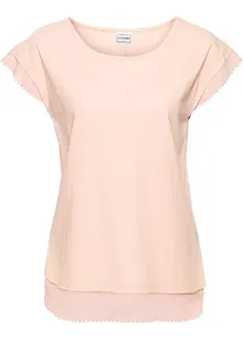 T-shirt boxy à dentelle, bonprix