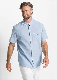 Chemise manches courtes avec lin, bonprix
