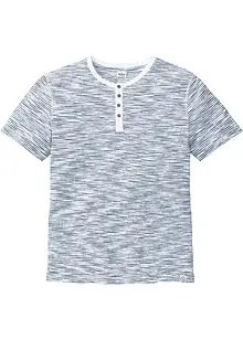 T-shirt à col Henley, 100% coton, bonprix