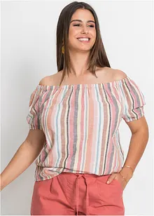 Blouse encolure Carmen, bonprix