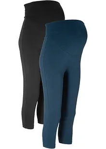 Lot de 2 leggings de grossesse coupe corsaire, bonprix