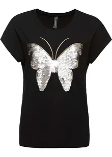 T-shirt à paillettes, bonprix