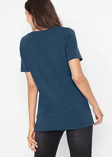 T-shirt avec encolure V profonde, bonprix