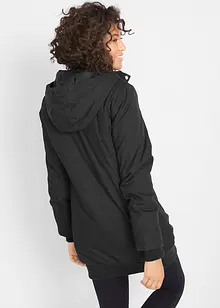 Veste longue à capuche, rembourrée, bonprix