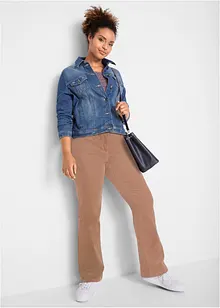 Pantalon stretch en velours côtelé, Bootcut, bonprix