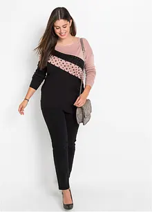 Pull long avec application, bonprix