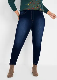 Jegging taille haute en matière thermique légèrement élastique, taille confortable, bonprix