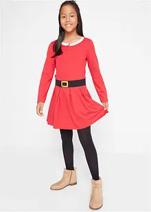 Robe de Noël fille en jersey, bonprix