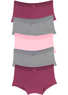 Lot de 5 shorties fille, bonprix