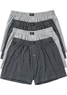 Lot de 4 caleçons amples en jersey, bonprix