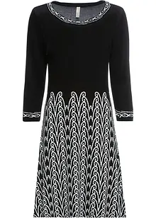 Robe en maille à motif, bonprix