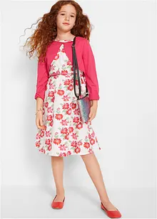 Robe fille + ceinture + boléro fille (Ens. 3 pces.), bonprix