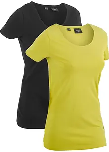 Long t-shirt de sport (lot de 2), bonprix