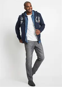 Chemise en jean 100% coton Slim Fit, manches longues, bonprix