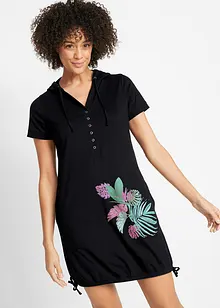 Robe T-shirt en coton, manches courtes, bonprix