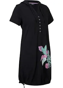 Robe T-shirt en coton, manches courtes, bonprix