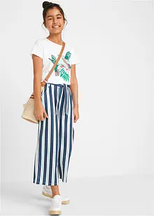 Pantalon palazzo à taille élastiquée, bonprix