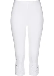 Legging corsaire avec pierres brillantes, bonprix