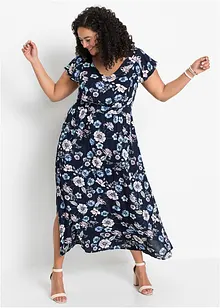 Robe longue imprimée à volants, BODYFLIRT