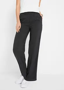 Pantalon à enfiler avec tour de taille élastique et jambes larges en viscose, bonprix