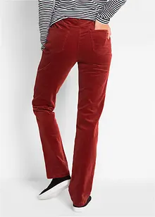 Pantalon droit en velours côtelé extensible, bonprix