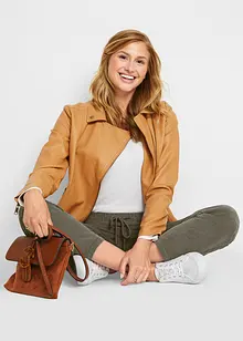 Pantalon en velours côtelé à taille élastiquée, bonprix