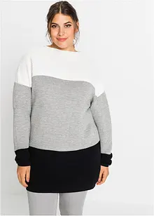 Pull long à rayures, bonprix