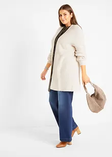 Jean large taille mi-haute et élastiquée, bonprix